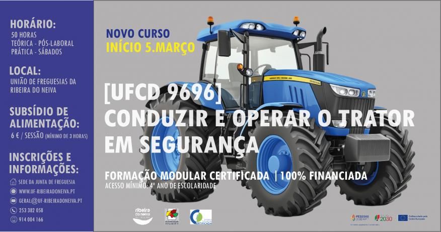 CURSO COTS - CONDUZIR E OPERAR O TRATOR EM SEGURAN&Ccedil;A